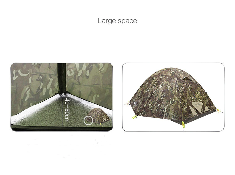 Cheap Goat Tents Mobi Garden 2 3Person Camping Tent Outdoor Ultralight Tent Double Layer Rainproof Windproof Hiking Travel Upgraded Camouflage   